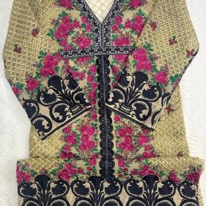 Elegant Floral Long Sleeve Dress